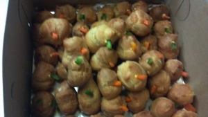50 pcs Bouchees (cheese puffs)